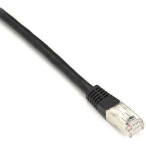 Black Box EVNSL0272BK-0001 Cat6 250-MHz Shielded, Stranded Cable SSTP (PIMF), PVC, Black, 1-ft. (0.3-m)