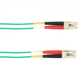 Black Box FOCMP50-010M-LCLC-GN 10-m, LC-LC, 50-Micron, Multimode, Plenum, Green Fiber Optic Cable