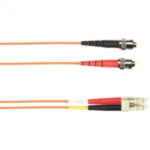 Black Box FOCMP62-002M-STLC-OR 2-m, ST-LC, 62.5-Micron, Multimode, Plenum, Orange Fiber Optic Cable