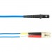Black Box FOCMP62-004M-LCMT-BL 4-m, LC-MTRJ, 62.5-Micron, Multimode, Plenum, Blue Fiber Optic Cable