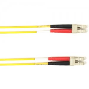 Black Box FOCMR62-003M-LCLC-YL 3-m, LC-LC, 62.5-Micron, Multimode, PVC, Yellow Fiber Optic Cable