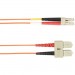 Black Box FOCMR62-003M-SCLC-OR 3-m, SC-LC, 62.5-Micron, Multimode, PVC, Orange Fiber Optic Cable