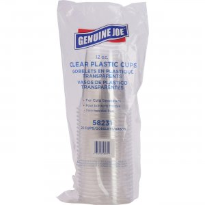Genuine Joe 58231CT Clear Plastic Cups GJO58231CT