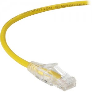 Black Box C6APC28-YL-01 Slim-Net Cat.6a UTP Patch Network Cable