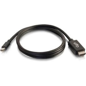 C2G 54421 6ft Mini DisplayPort to HD Adapter Cable - Black - TAA