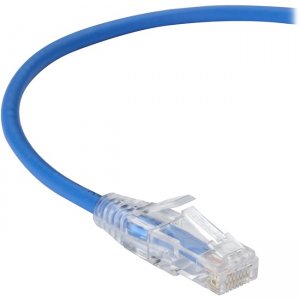 Black Box C6APC28-BL-20 CAT6A UTP Slim-Net Patch Cable, 28AWG, 500-MHz, PVC