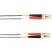 Black Box FOLZH10-002M-LCLC-VT Colored Fiber OM3 50-Micron Multimode Fiber Optic Patch Cable - Duplex, LSZH
