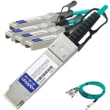 AddOn AOC-QSFP-4SFP-10G-7M-AO Fiber Optic Network Cable
