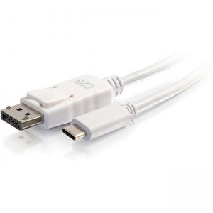 C2G 26881 9ft USB C to DisplayPort 4K Cable White