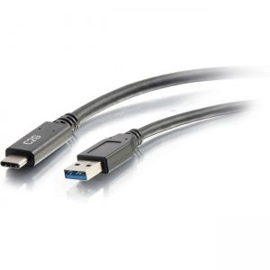 C2G 28831 3ft USB 3.0 Type C to USB A - USB Cable Black M/M