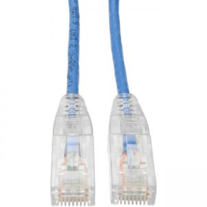 Tripp Lite N201-S15-BL Cat6 UTP Patch Cable (RJ45) - M/M, Gigabit, Snagless, Molded, Slim, Blue, 15 ft