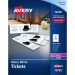 Avery 16795 Blank Printable Perforated Raffle Tickets - Tear-Away Stubs AVE16795