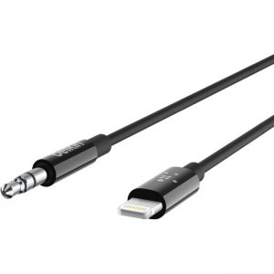Belkin AV10172BT03-BLK 3.5 mm Audio Cable With Lightning Connector