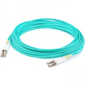 AddOn ADD-LC-LC-70M5OM4 70m LC (Male) to LC (Male) Aqua OM4 Duplex Fiber OFNR (Riser-Rated) Patch Cable