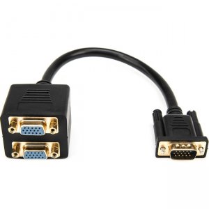 Rocstor Y10A209-B1 Premium 1 ft VGA to 2x VGA Video Splitter Cable - M/F