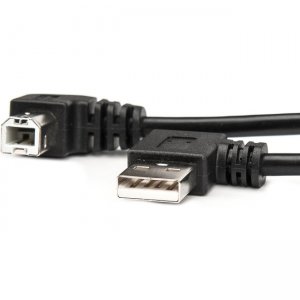Rocstor Y10C223-B1 3ft USB Type A Right Angle to USB Type B Right Angle Cable - M/M