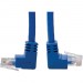 Tripp Lite N204-004-BL-UD Cat6 UTP Patch Cable, Up-Angle Male/Down-Angle Male - 4 ft., Blue