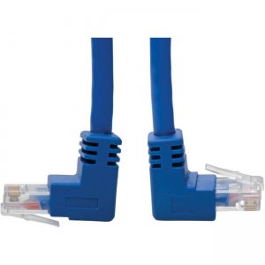 Tripp Lite N204-005-BL-UD Cat6 UTP Patch Cable, Up-Angle Male/Down-Angle Male - 5 ft., Blue