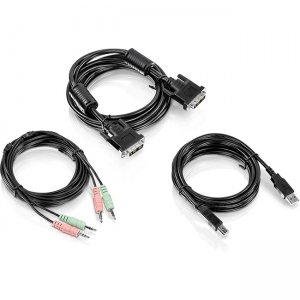 TRENDnet TK-CD10 10 ft. DVI-I, USB,and Audio KVM Cable Kit