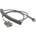 Zebra CBA-R37-C09ZBR Coiled RS232 Serial Cable