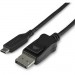 StarTech.com CDP2DP141MB 3.3 ft. (1 m) - USB-C to DisplayPort 1.4 Cable - 8K 60Hz