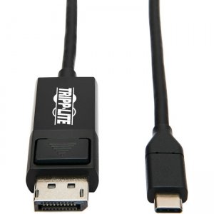 Tripp Lite U444-006-DP-BE USB-C to DisplayPort Adapter, M/M, Black, 6 ft