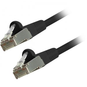 Comprehensive CAT6STP-5BLK Cat6 Snagless Shielded Ethernet Cables, Black, 5ft