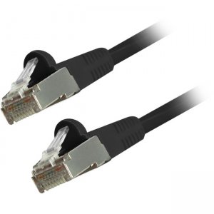 Comprehensive CAT6STP-25BLK Cat6 Snagless Shielded Ethernet Cables, Black, 25ft
