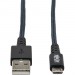 Tripp Lite U050-006-GY-MAX Micro-USB/USB Data Transfer Cable