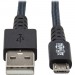 Tripp Lite U050-010-GY-MAX Micro-USB/USB Data Transfer Cable