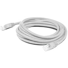 AddOn ADD-8FCAT6-WE 8ft RJ-45 (Male) to RJ-45 (Male) white Cat6 Straight UTP PVC Copper Patch Cable