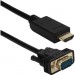 QVS XHDV-03 3ft HDMI to VGA Video Converter Cable