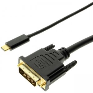 4XEM 4XUSBCDVI6B USB-C to DVI Cable 6ft-Black