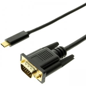 4XEM 4XUSBCVGA6B USB-C to VGA 6ft Cable-Black