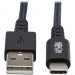 Tripp Lite U038-010-GY-MAX Heavy-Duty USB-A to USB-C Cable (M/M), Gray, 10 ft. (3