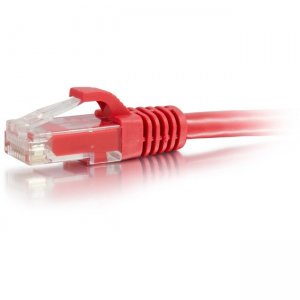 C2G 50797 6IN Cat6a Snagless Unshielded (UTP) Network Patch Ethernet Cable-Red