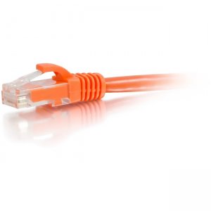 C2G 50841 6ft Cat6a Snagless Unshielded (UTP) Network Patch Ethernet Cable-Orange