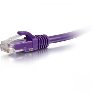 C2G 50818 2ft Cat6a Snagless Unshielded (UTP) Network Patch Ethernet Cable-Purple