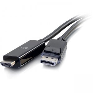 C2G 50195 10ft DisplayPort To HDMI Adapter Cable - 4K Cable Black