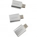 Visiontek 901224 USB C to USB A (M/F) Adapter - 3 Pack