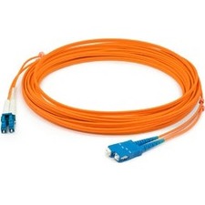 AddOn ADD-SC-LC-15M6MMFLZ 15m SC (Male) to LC (Male) Orange OM1 Duplex LSZH Fiber Patch Cable