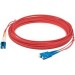 AddOn ADD-SC-LC-15M6MMF-RD 15m LC (Male) to SC (Male) Red OM1 Duplex Fiber OFNR (Riser-Rated) Patch