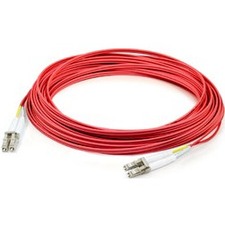 AddOn ADD-LC-LC-5M5OM4P-RD 5m LC (Male) to LC (Male) Red OM4 Duplex Plenum-Rated Fiber Patch Cable