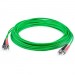 AddOn ADD-ST-ST-3M6MMFP-GN 3m ST (Male) to ST (Male) Green OM1 Duplex Plenum-Rated Fiber Patch Cable