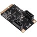 IO Crest SI-MPE40150 2 Port SATA III Full Height MiniPCIE Controller Card (Jmicro Chipset)
