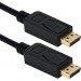 QVS DP8-06 6ft DisplayPort 1.4 UltraHD 8K Black Cable with Latches
