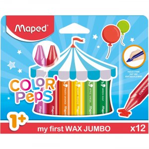 Helix 861311 Color Peps My First Wax Jumbo Crayons HLX861311