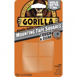 Gorilla 6067202 Tough & Clear Mounting Squares GOR6067202