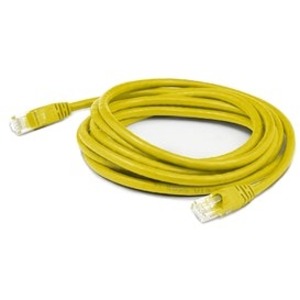 AddOn ADD-2FCAT6ANB-YW 2ft RJ-45 (Male) to RJ-45 (Male) Yellow Cat6A UTP PVC Copper Patch Cable