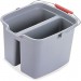 Rubbermaid Commercial 261700GYCT Double Pail RCP261700GYCT